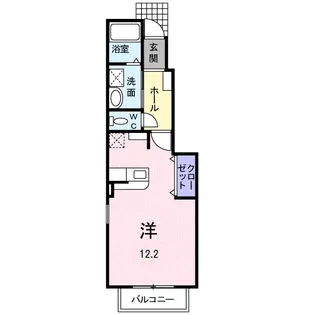 フルーブ レゾネートE【1階】の間取り