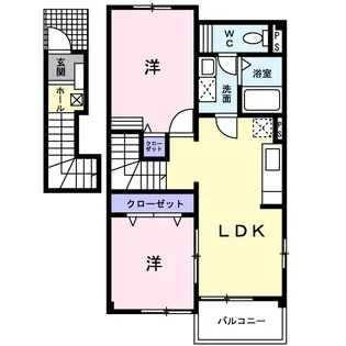 エントランス 壱番館【2階】の間取り