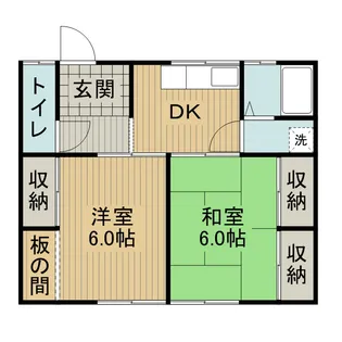 山田アパート【5号室】の間取り