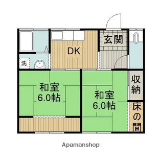 山田アパート【1号室】の間取り