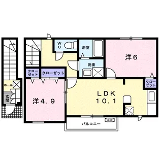 メゾン・アンジュA【2階】の間取り