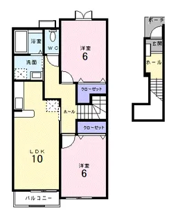 アルハンブラ一番館【2階】の間取り