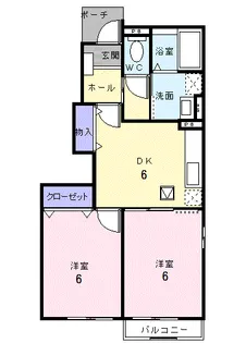 アルハンブラ一番館【1階】の間取り