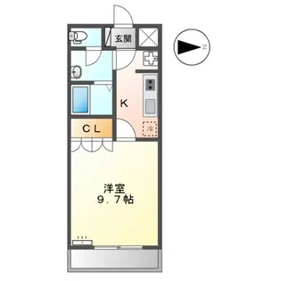 Sound Garden【102号室】の間取り