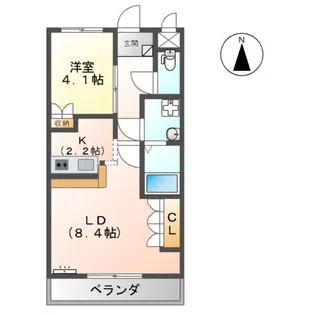 ルーラル石原【102号室】の間取り