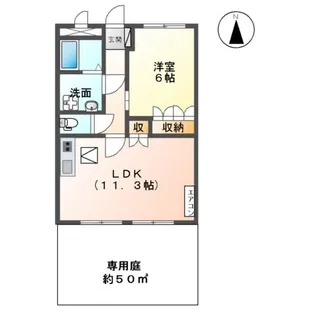 AND YOU【102号室】の間取り