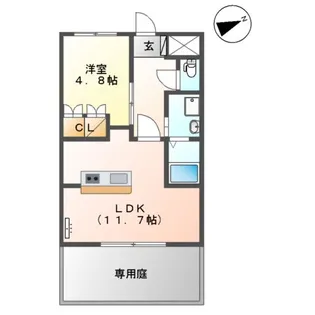 BIG STONE【103号室】の間取り