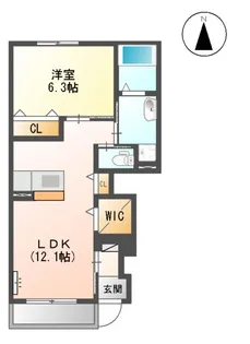 LIAXIS Ⅰ【106号室】の間取り