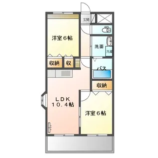 GARNET【205号室】の間取り