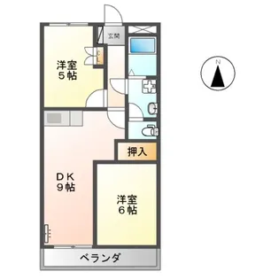 グローリアスハイム銀杏【303号室】の間取り