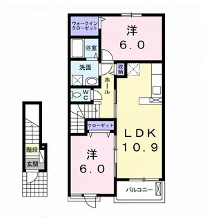 ガーデンシティタウンⅠ【2階】の間取り
