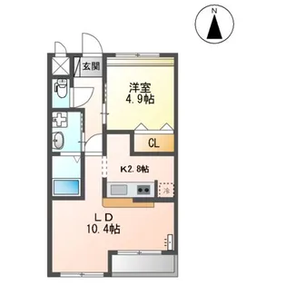 WITH CASA【207号室】の間取り