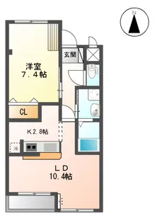 withCASA【210号室】の間取り