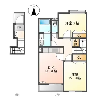 メゾンJ【202号室】の間取り