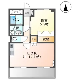 SMILE AVENUE【202号室】の間取り