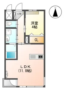 グランシエル【101号室】の間取り