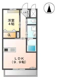 グランシエル【208号室】の間取り