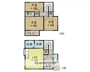 福岡県筑後市大字上北島【一戸建】の間取り