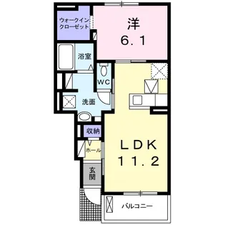 アプローズネクストⅠ【1階】の間取り