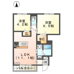 サンガーデン船小屋【101号室】の間取り
