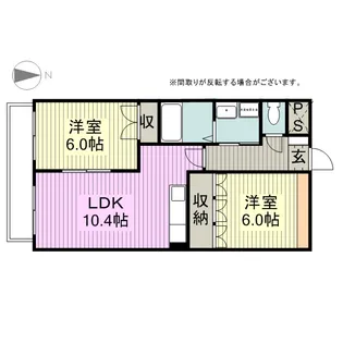 HANAMIZUKI【102号室】の間取り