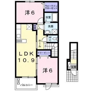 SUNFLOWER1番館【2階】の間取り