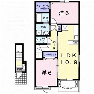 グランデフィオーレⅢ【2階】の間取り