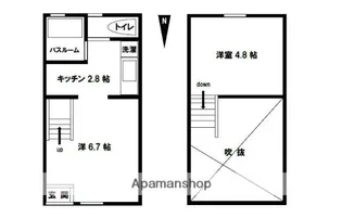 モデスティ五反田【G号室】の間取り