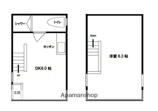 サンマリノ大木B棟【17号室】の間取り
