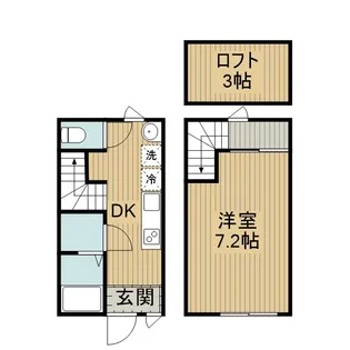 ナナザスタイル長浜【A1号室】の間取り
