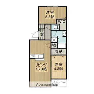 Lstyle筑後【302号室】の間取り