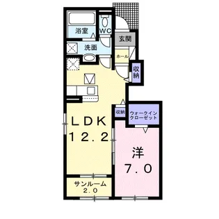 サングレープⅢ【1階】の間取り