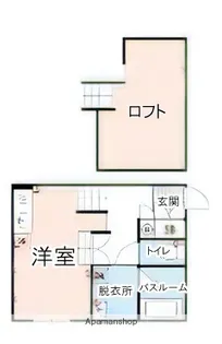 SHINING VILLA【A103号室】の間取り