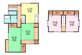 福岡県筑後市大字水田【一戸建】の間取り