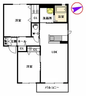 アトレ和泉ⅡD棟【201号室】の間取り