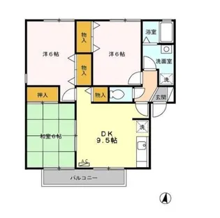 セジュール二本松 C棟【2階】の間取り
