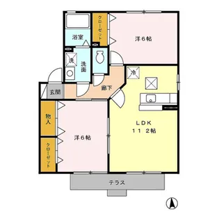 アヴァンセA棟【1階】の間取り