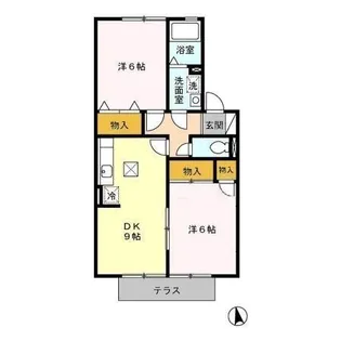 サンライフ市の玉 B棟【1階】の間取り