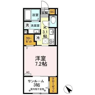 プルミエール【1階】の間取り