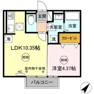 トロワーズ湘南XⅢ【1階】の間取り
