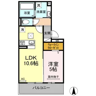 メゾン・ド・ソレイユ【1階】の間取り