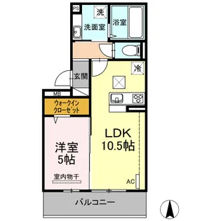 メゾン・ド・ソレイユ【1階】の間取り