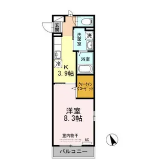 ヨーコーハイツ【301号室】の間取り