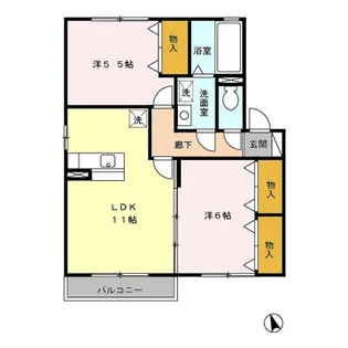 アルシオネ【2階】の間取り