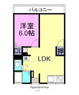 橋本アパート【201号室】の間取り