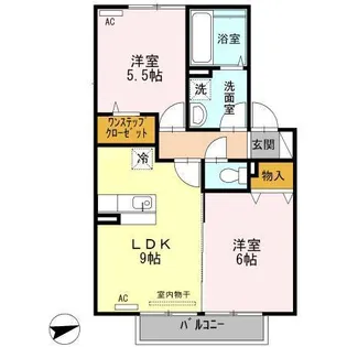 エスペランサ【202号室】の間取り