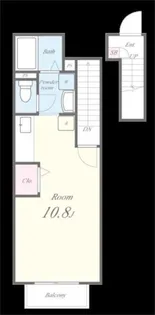 リヴェール【206号室】の間取り