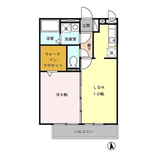 ラシュレ【3階】の間取り