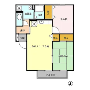 エスポワール【2階】の間取り