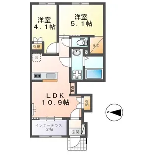 ユニバース【1階】の間取り